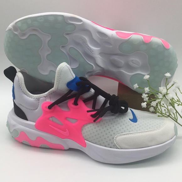 NIKE REACT PRESTO (GS) white/hyper pink-photo blue - Picture 7 of 8